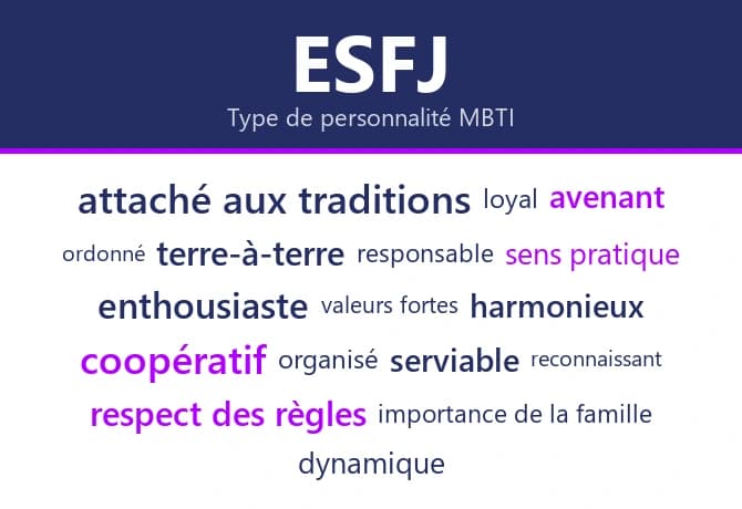 Les caractéristiques de la personnalité ESFJ