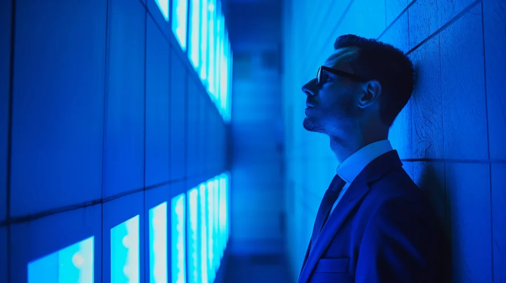 Profil bleu consciencieux 